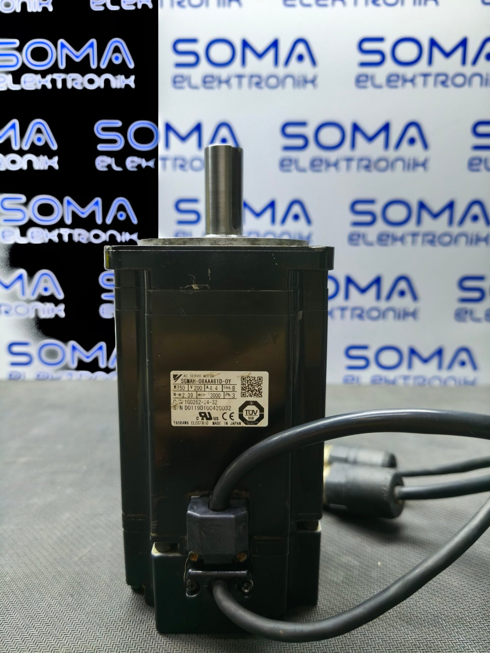SGMAH-08AAA61D-OY YASKAWA SERVO MOTOR 750 Watt - Görsel 3