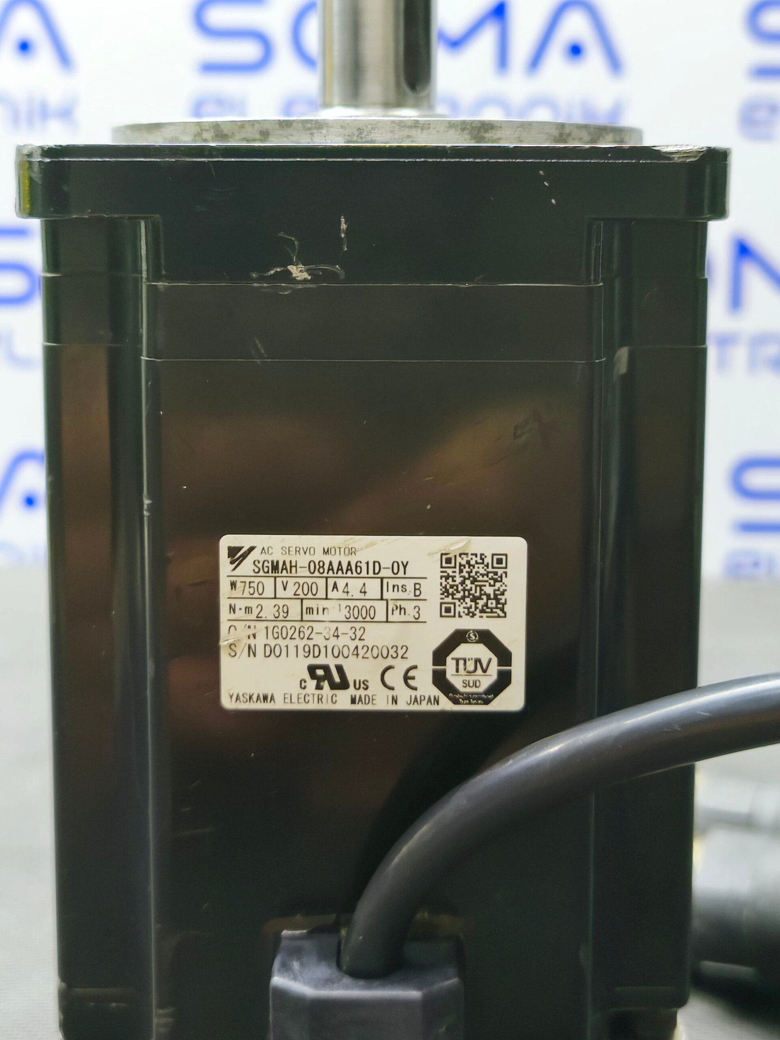 SGMAH-08AAA61D-OY YASKAWA SERVO MOTOR 750 Watt - Görsel 4