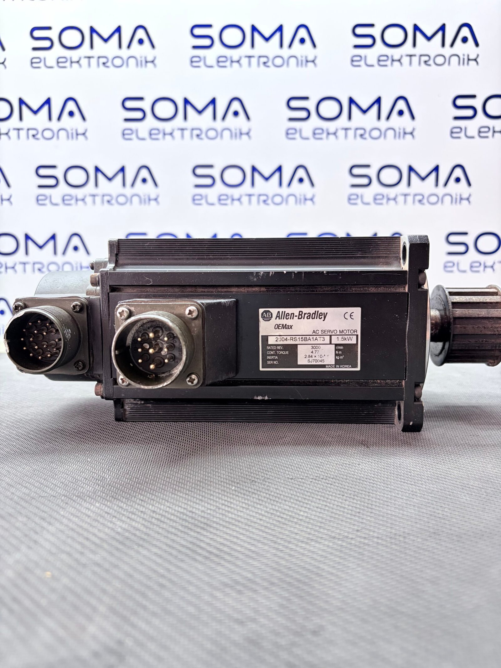 2004-RS15BA1AT3 ALLEN BRADLEY OEMAX SERVO MOTOR (FİRENLİ) 1.5 kW - Görsel 4